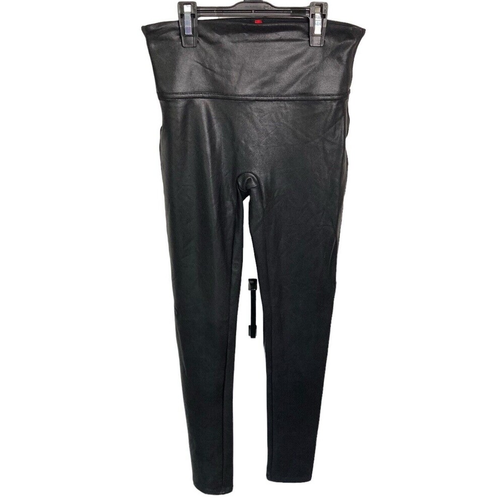 Spanx Faux Leather Leggings Size Small Black